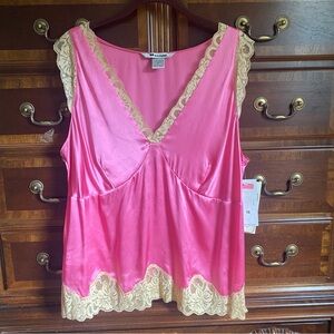 🥳3 for $20🥳 Pink Lace Trim Women's Top